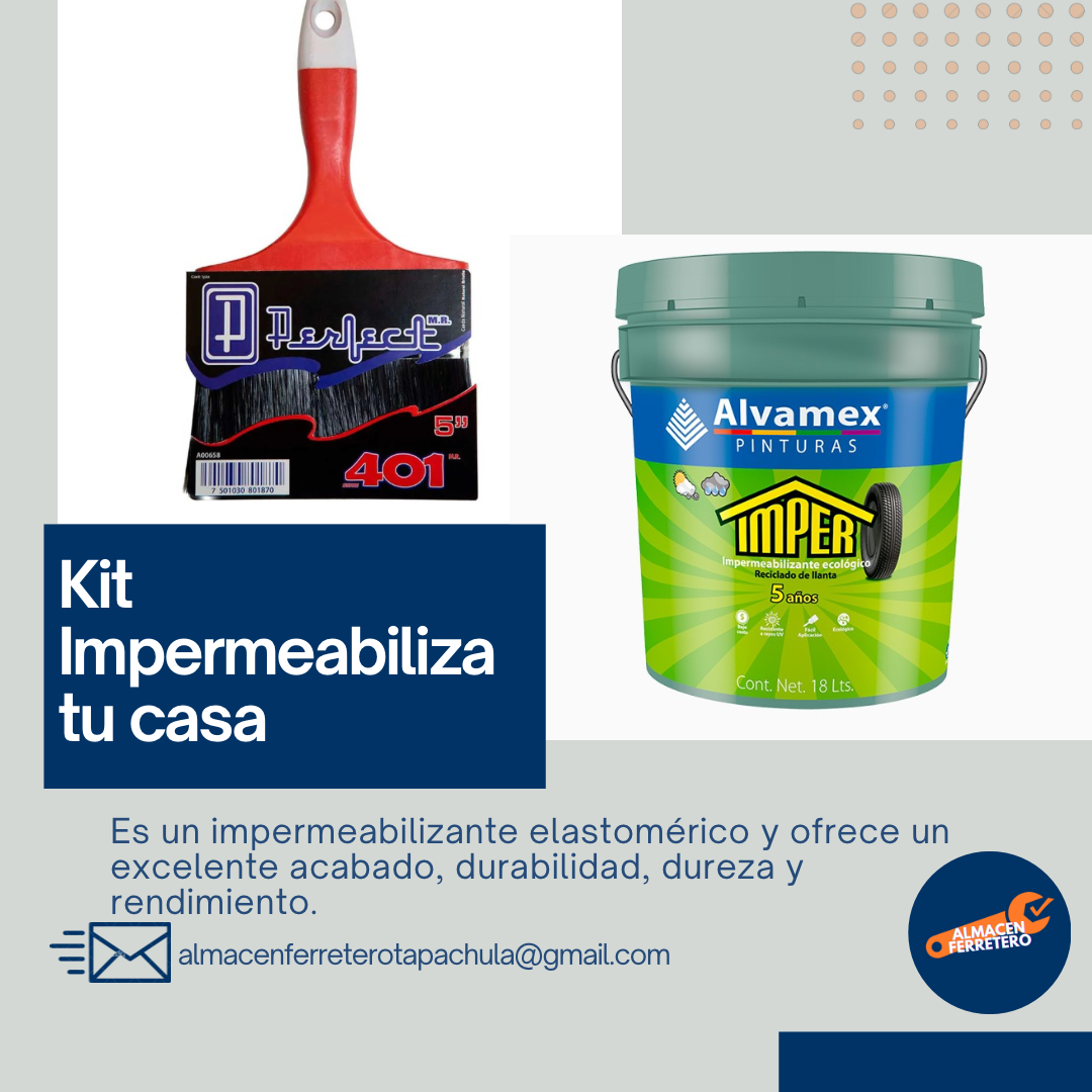 Impermeabilizante elastomerico Pinturama cubeta 19 Lts